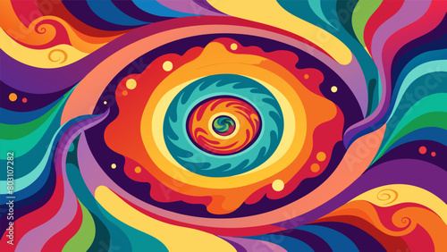 The clients artwork was a reflection of their inner world filled with swirling colors of every shade symbolizing the powerful healing that took place.