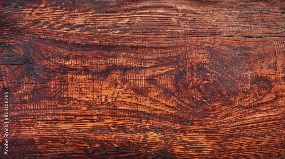 Fototapeta premium Timeless Elegance: Product Photography with Antique Merbau Wood Grain Background Texture and Stained Finish Wood Textures