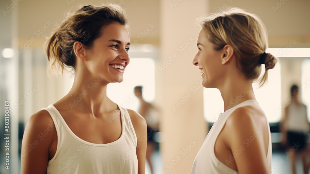 ballet dancer who are having fun talking and exchanging knowledge ballet dancer who are having fun talking and exchanging knowledge