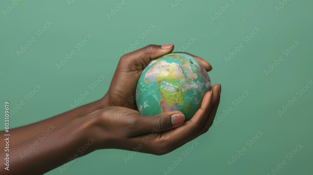 A Human Embracing the Globe A Human Embracing the Globe