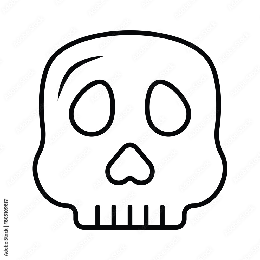 Skull vector design, spooky icon in modern style Skull vector design, spooky icon in modern style