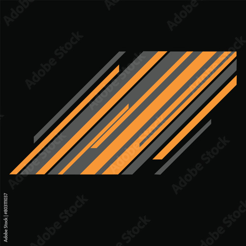 car body wrap livery decal design vector
