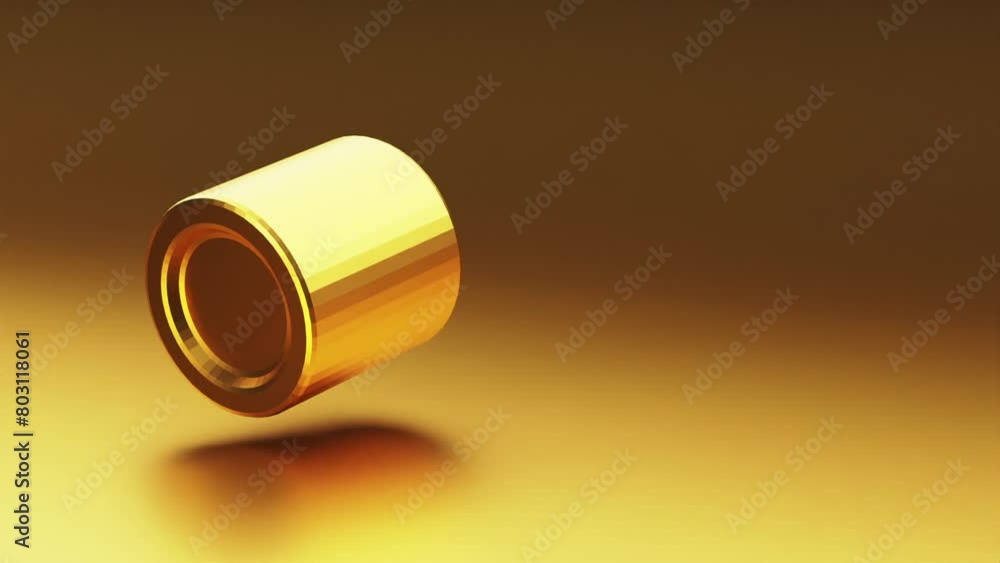 3d cylinder metallic geometric shape techno background. High quality FullHD footage, looping animation 3d cylinder metallic geometric shape techno background. High quality FullHD footage, looping animation