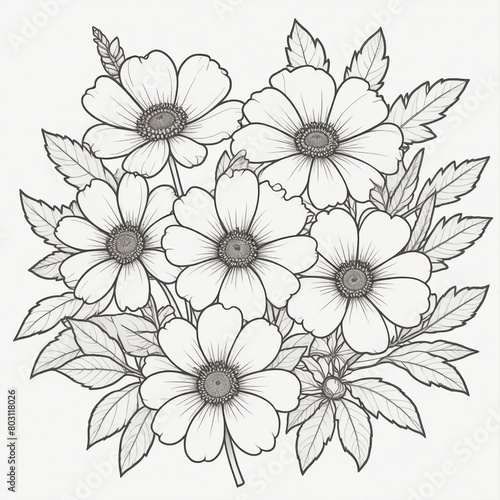 Wallpaper Mural a drawing of flowers with the words Torontodigital.ca