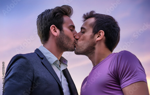 Giovane coppia gay innamorata  photo