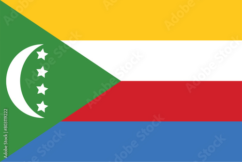 Free Download National Flag of Comoros, Comoros sign, Comoros Flag - GFXLoad
