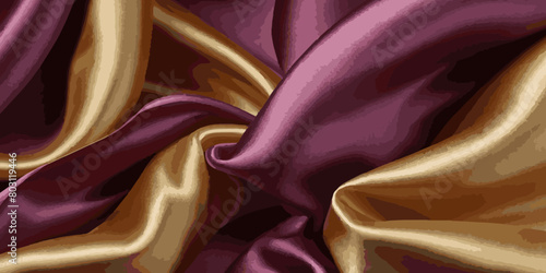 Cloth or fabric soft wavy texture background. multicolor silk background.