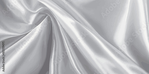 White luxury silk fabric texture. Texture of white silk or satin background.