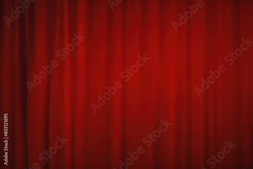 red curtain background