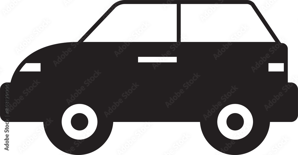 Car Glyph Icon Car Glyph Icon