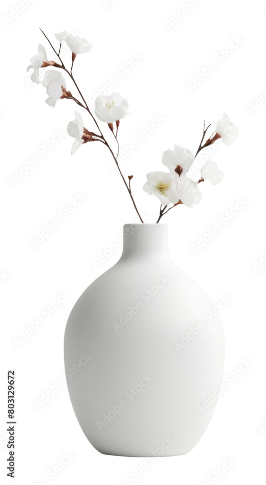 Naklejka premium PNG Flower vase, home decor.