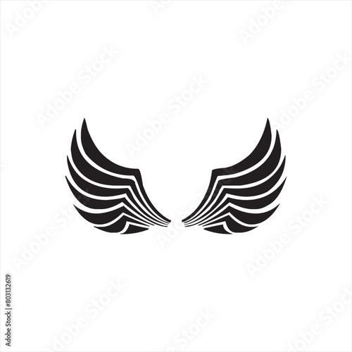  Illustration vector graphic of wing icon