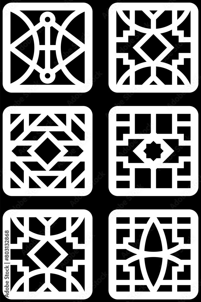 simple geometric pattern for decoration, background, panel, and CNC cutting simple geometric pattern for decoration, background, panel, and CNC cutting
