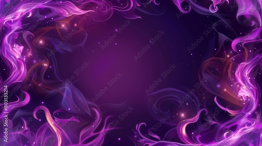 An abstract template for a horizontal banner with transparent smoke An abstract template for a horizontal banner with transparent smoke