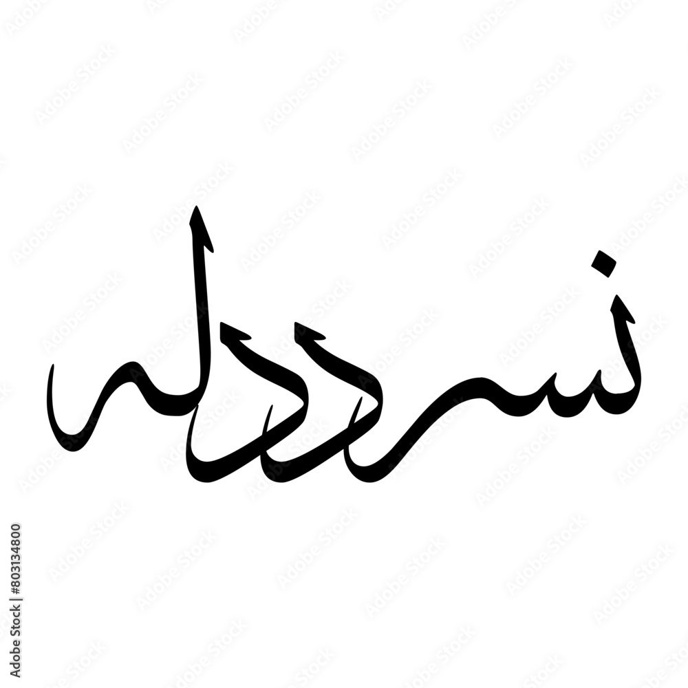 Naasir Muslim Boy Name Sulus Font Arabic Calligraphy Naasir Muslim Boy Name Sulus Font Arabic Calligraphy