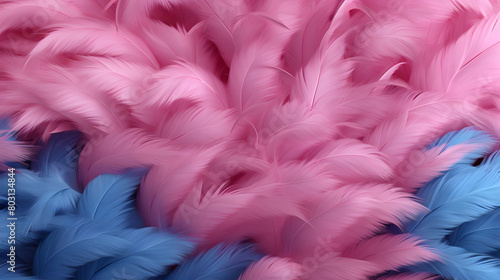 Digital pink and blue furry fabric pattern graphics poster background