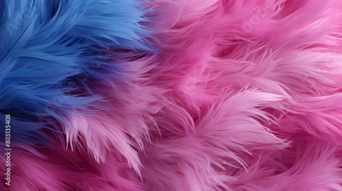 Digital pink and blue furry fabric pattern graphics poster background © yonshan