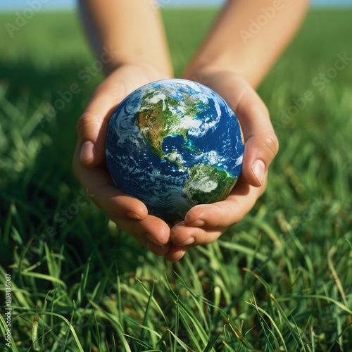 Our hands can protect the earth, and we can cherish the earth's resources.