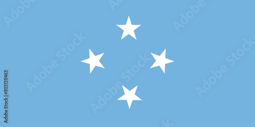 National Flag of Federated States of Micronesia, Federated States of Micronesia sign, Federated States of Micronesia Flag photo