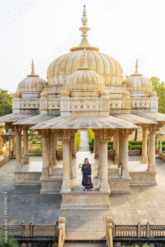 Woman on vacation in India