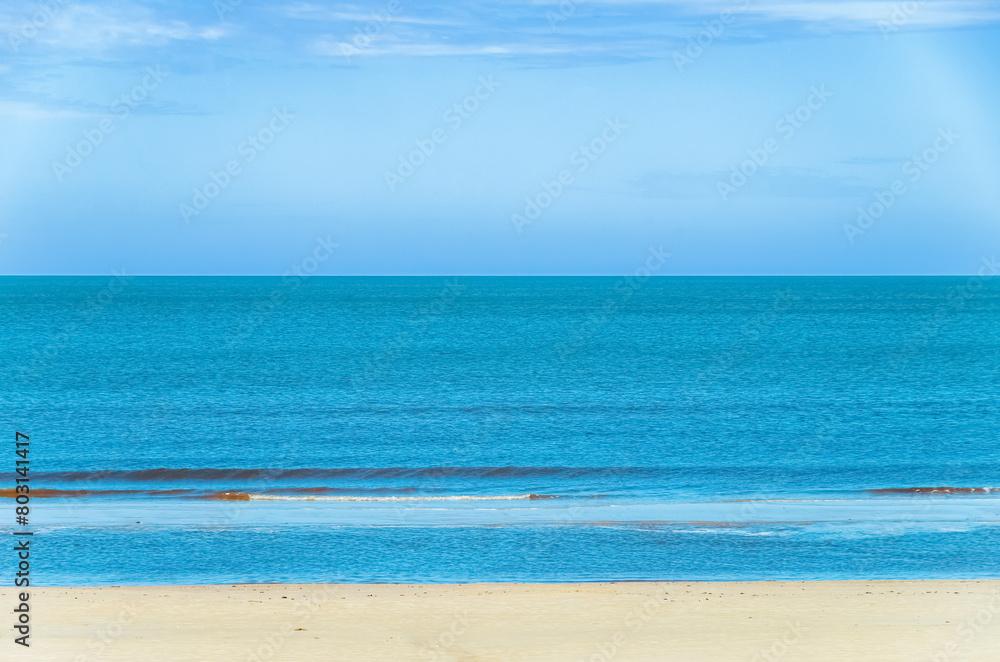 Ocean coast. Uruguay Montevideo City Beach. copyspace. Ocean coast. Uruguay Montevideo City Beach. copyspace.