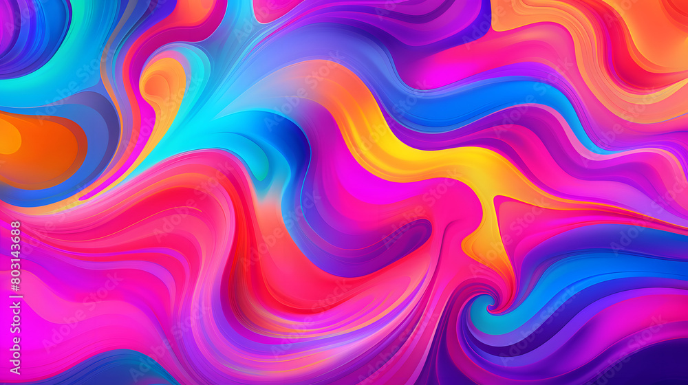 Fototapeta premium abstract alchemy liquid pattern bright neon colors geometric pattern graphics poster background