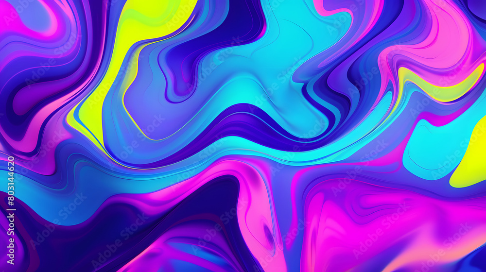 abstract alchemy liquid pattern bright neon colors geometric pattern graphics poster background