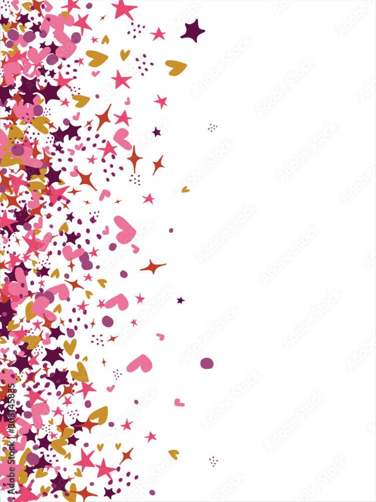 confetti, hearts, stars for promotions and events . party, diary, decorate, event. Vector illustration. confetti, hearts, stars for promotions and events . party, diary, decorate, event. Vector illustration.