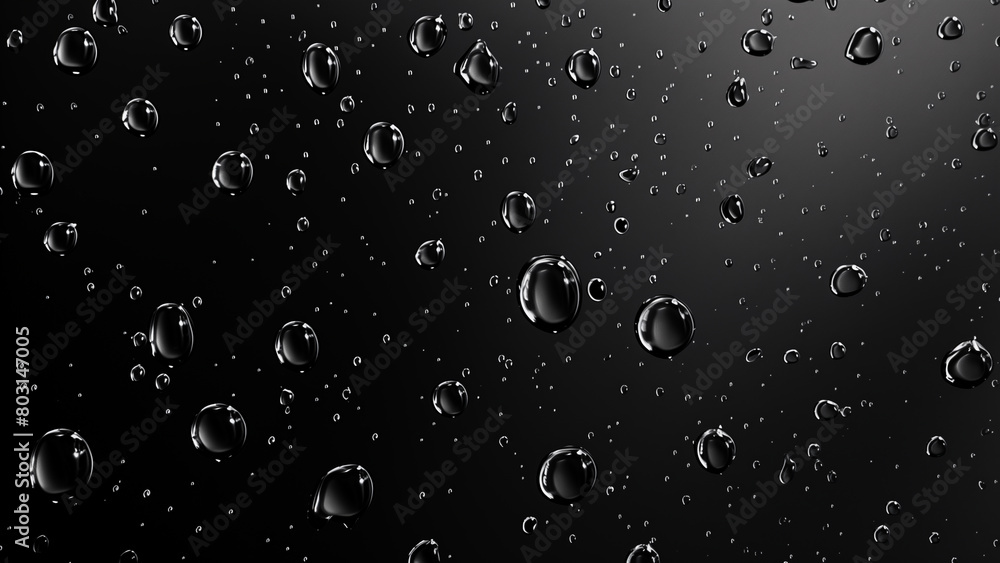 Hyper Realistic Raindrops on a Window Pane Hyper Realistic Raindrops on a Window Pane