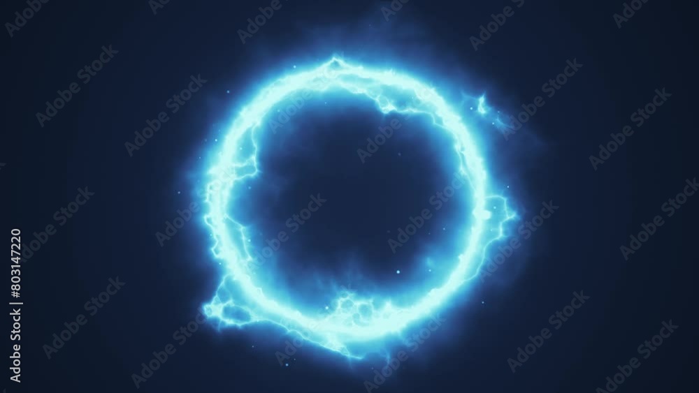Abstract Energy Circle Background Loop/ Animation of an abstract background with power energy circle shining and electric patterns Abstract Energy Circle Background Loop/ Animation of an abstract background with power energy circle shining and electric patterns