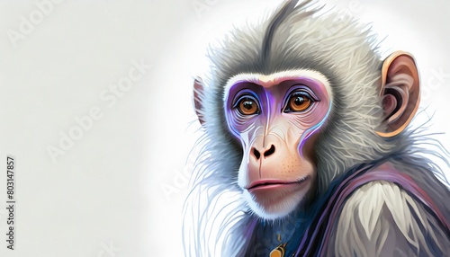 portrait of baboon photo