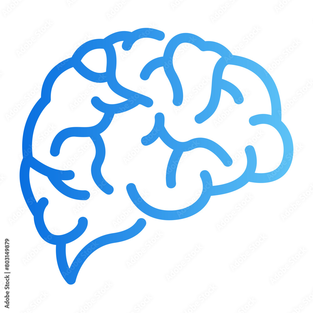 brain gradient icon