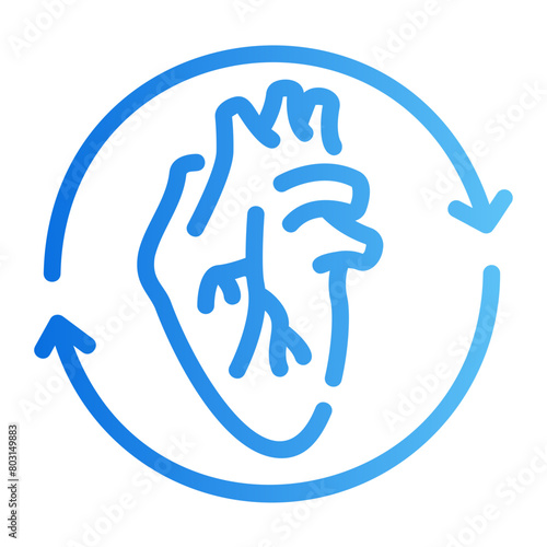 circulatory gradient icon