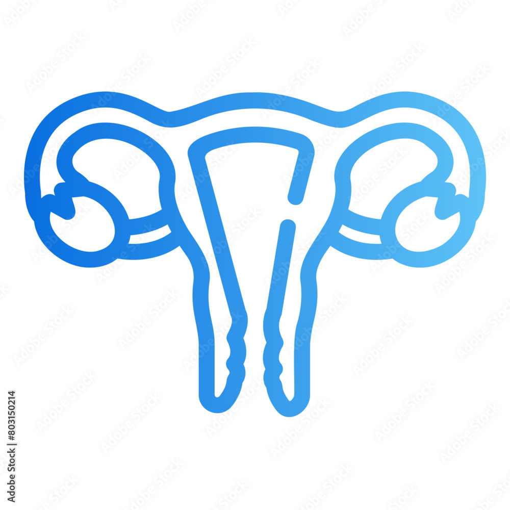uterus gradient icon uterus gradient icon