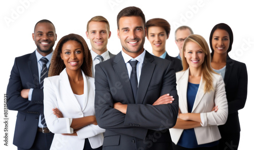 PNG Diverse businesspeople adult white background togetherness