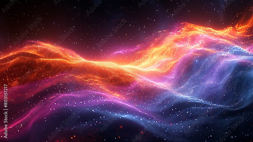 Depict a Pulsar Pulse with vibrant waves of light rhythmically expanding and contracting across a dark, star-filled sky, creating a mesmerizing light show. Depict a Pulsar Pulse with vibrant waves of light rhythmically expanding and contracting across a dark, star-filled sky, creating a mesmerizing light show.