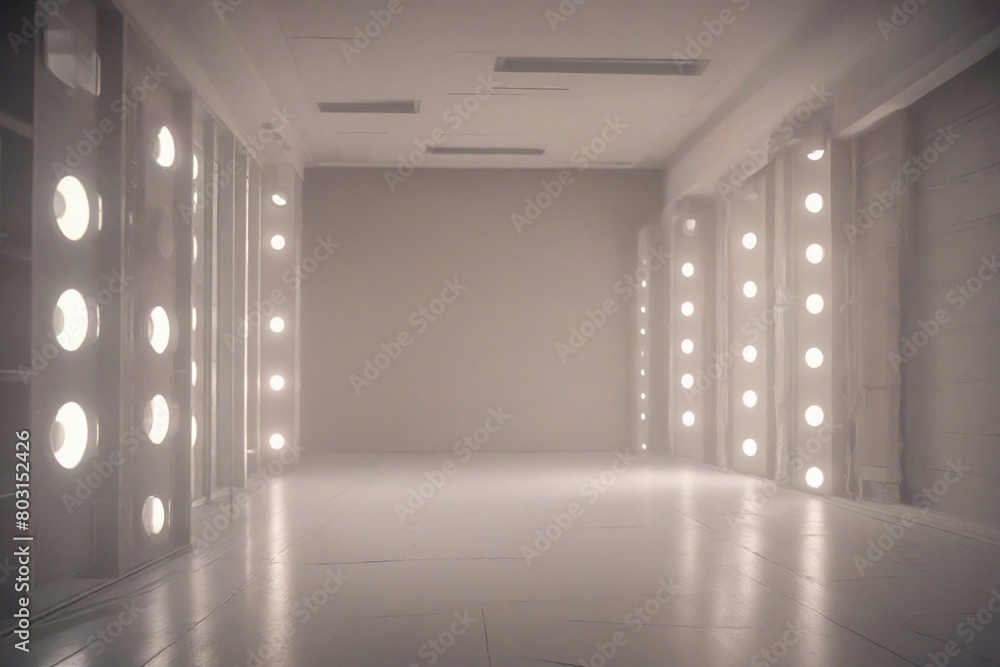 Fototapeta premium empty room with light