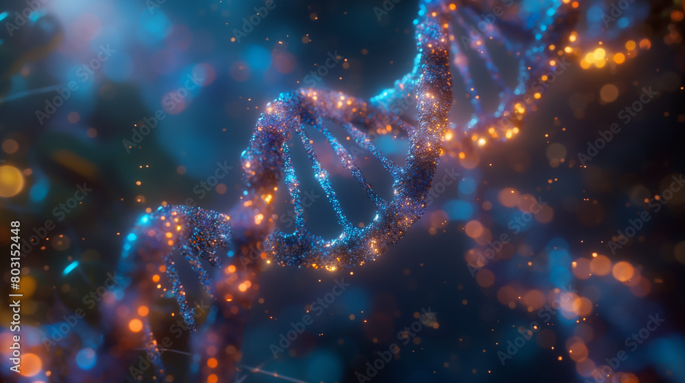 Image of DNA in the human body Image of DNA in the human body