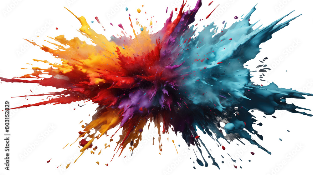 Colorful Explosion of Paint Colorful Explosion of Paint