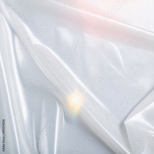 white satin fabric with refractive light