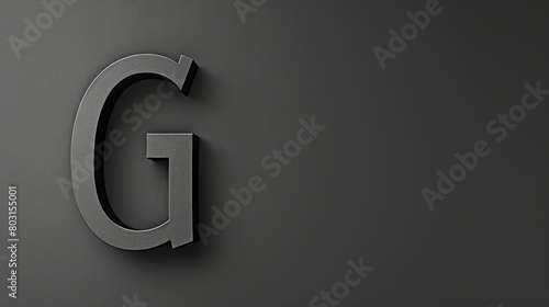 Develop a monochrome photography logo with a bold G lettermark in a clean and classic font, offering a timeless and