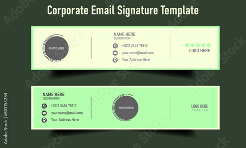 Corporate Email Signature template