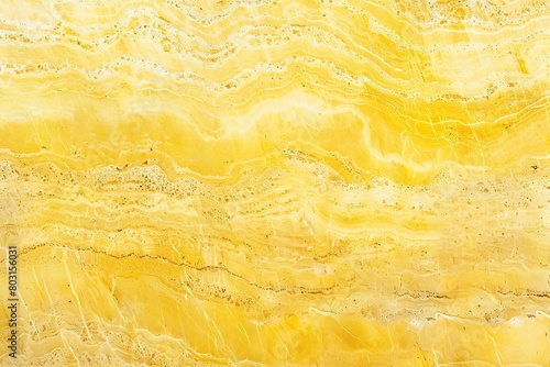 Yellow stone texture background with beautiful soft mineral veins. Lemon color natural pattern for backdrop, abstract limestone. Poster. Marble surface, textured rock for ceramic wall, floor design photo