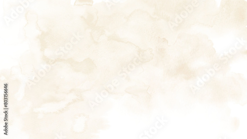 Abstract beige watercolor stain for background