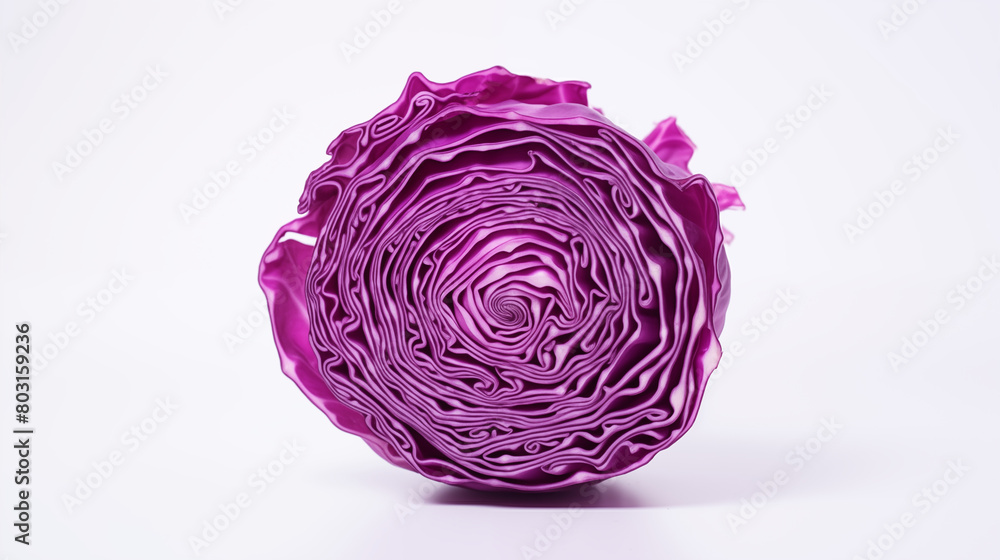 red cabbage isolated on white red cabbage isolated on white