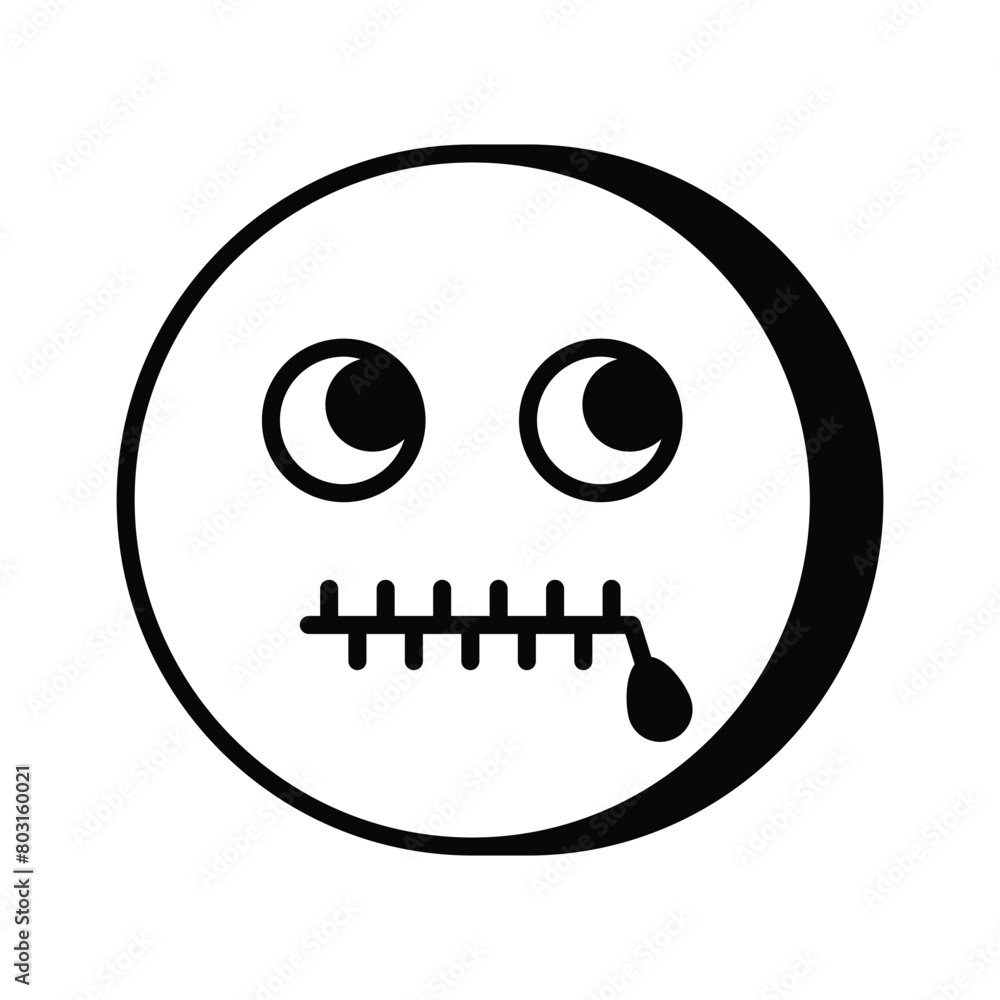 Pixel perfect secret emoji icon design, ready to use vector Pixel perfect secret emoji icon design, ready to use vector