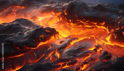 the earth on the ground, burning earth in fire, wallpaper Planet Earth with molten surface