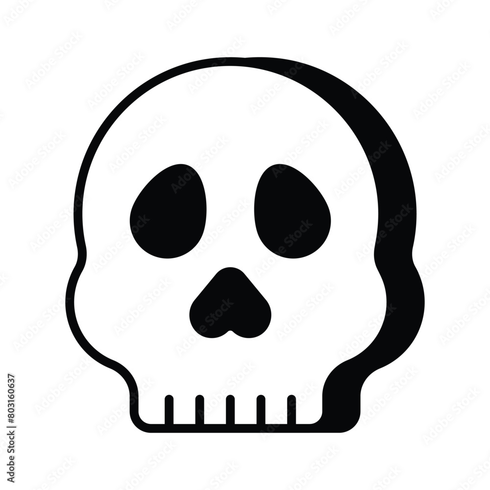 Skull vector design, spooky icon in modern style Skull vector design, spooky icon in modern style