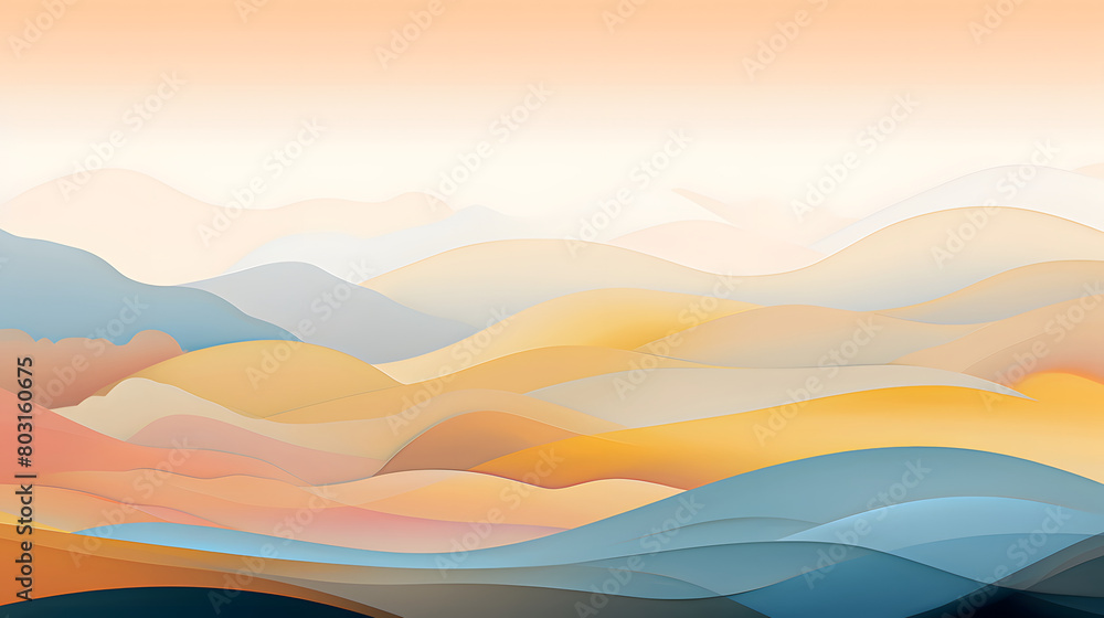 Digital abstract golden hills geometric pattern graphic poster background Digital abstract golden hills geometric pattern graphic poster background