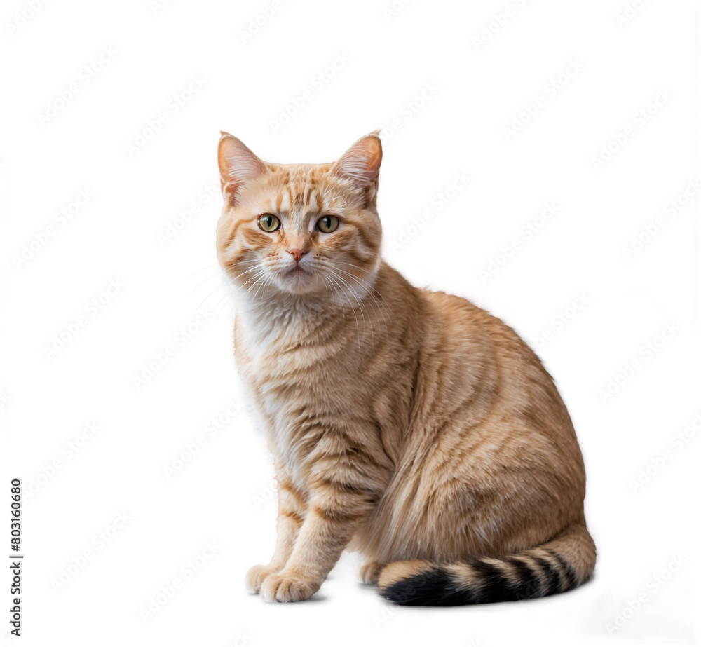 cat isolated on white background